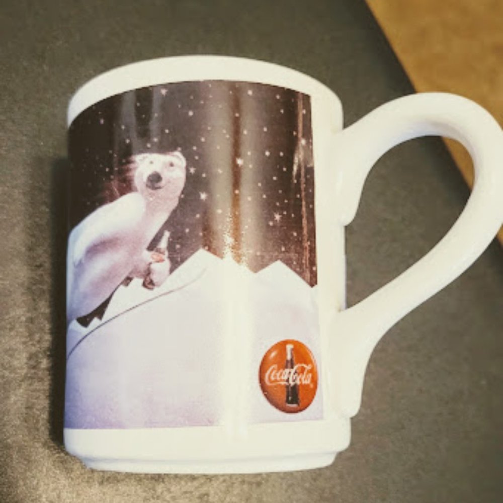 Coca Cola 1996 Polar Bear Mug by Gibson